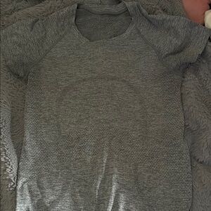 Lululemon Gray Short Sleeve Athletic Shirt